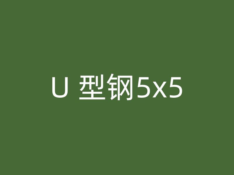 U 型钢5x5