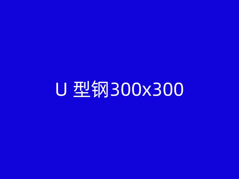 U 型钢300x300