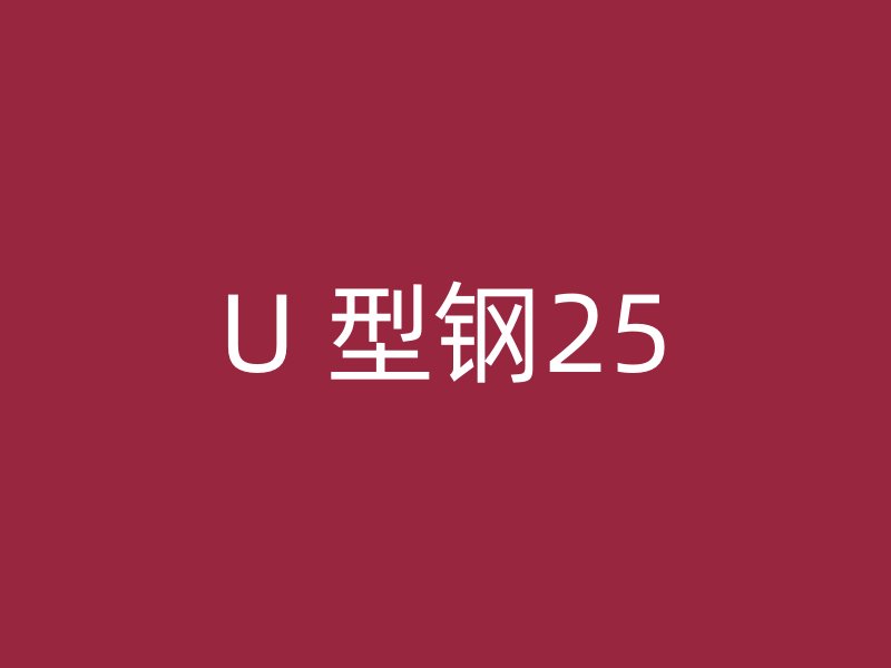 U 型钢25