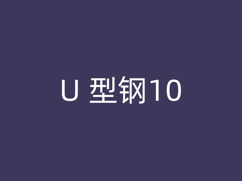 U 型钢10