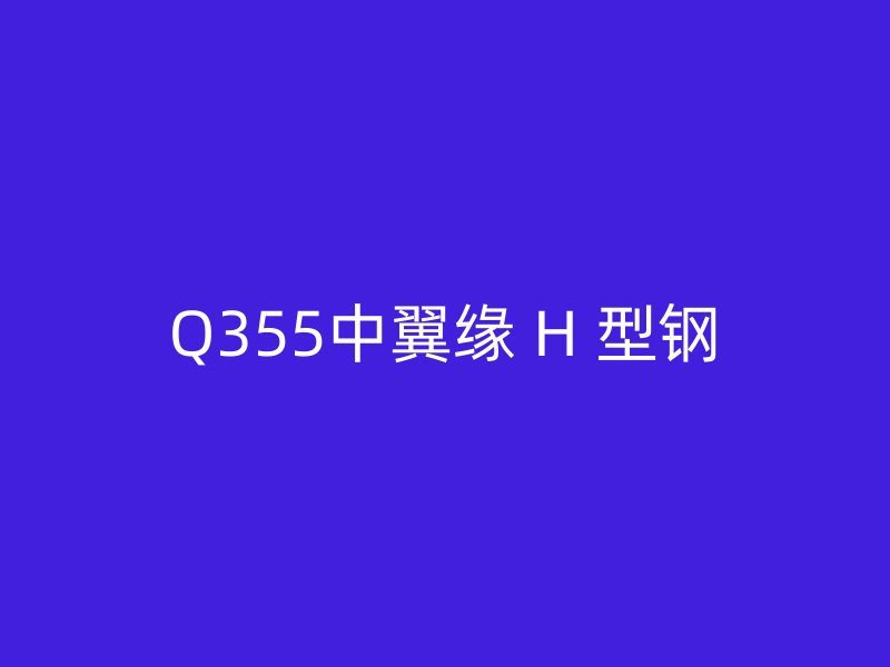 Q355中翼缘 H 型钢