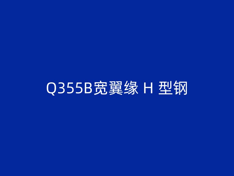 Q355B宽翼缘 H 型钢