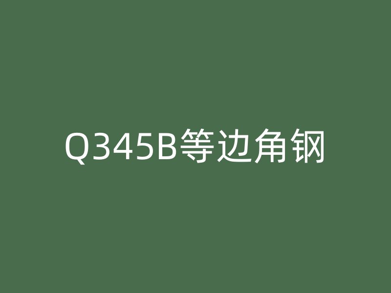 Q345B等边角钢