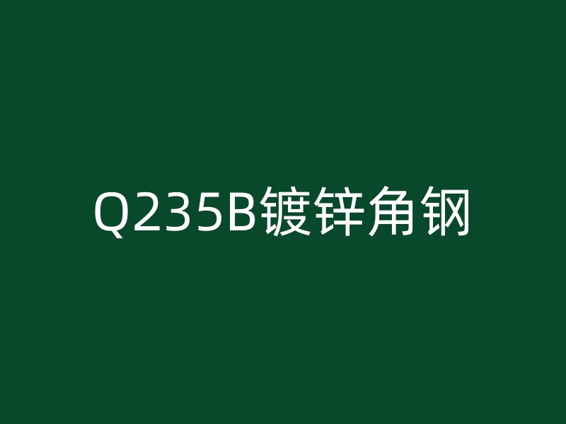 Q235B镀锌角钢