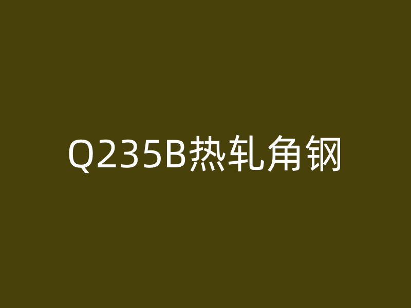 Q235B热轧角钢