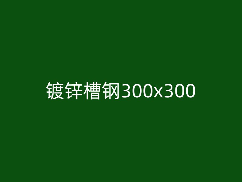镀锌槽钢300x300