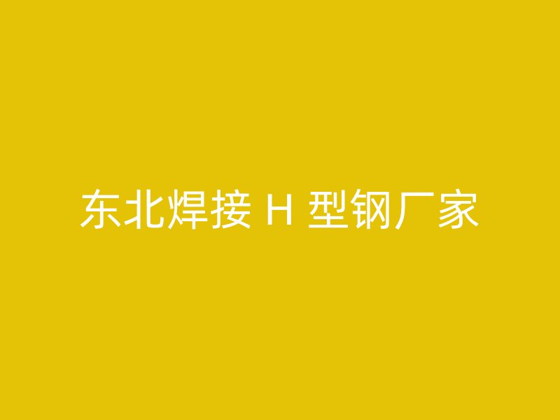 东北焊接 H 型钢厂家