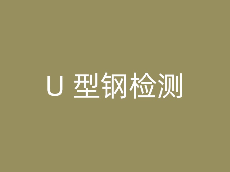 U 型钢检测