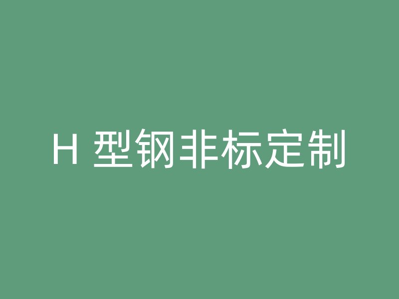H 型钢非标定制