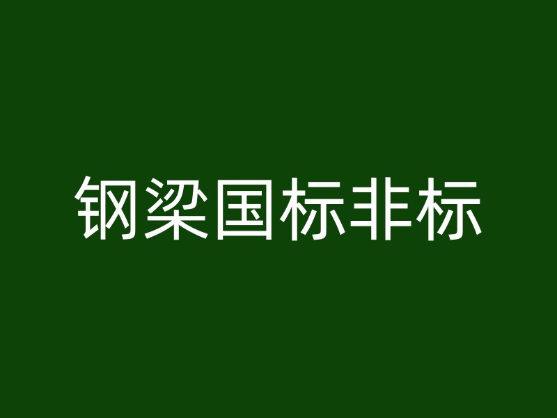 钢梁国标非标