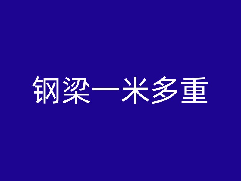 钢梁一米多重