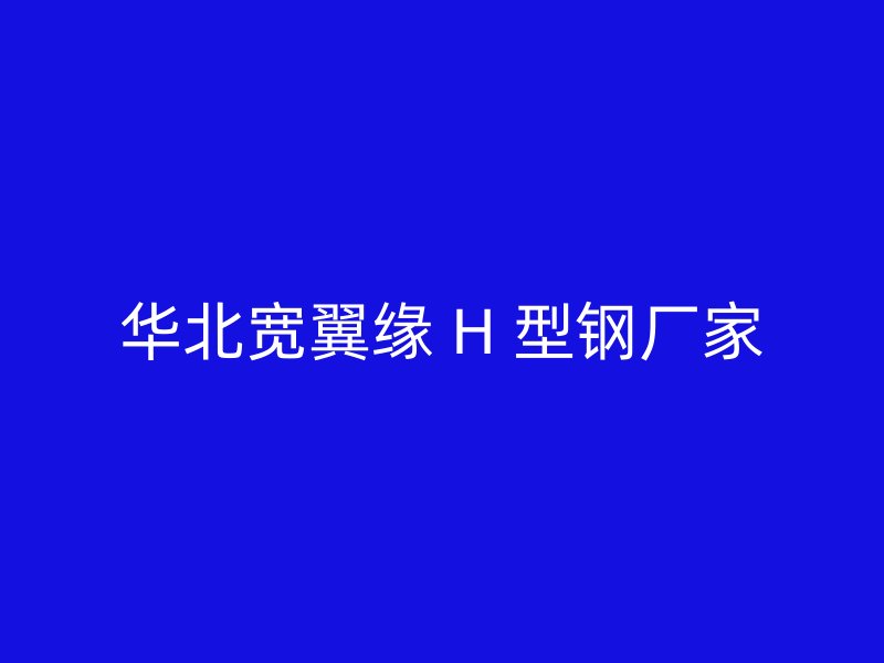 华北宽翼缘 H 型钢厂家