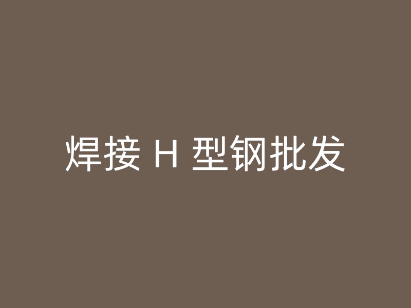 焊接 H 型钢批发