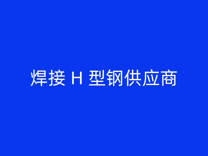 焊接 H 型钢供应商