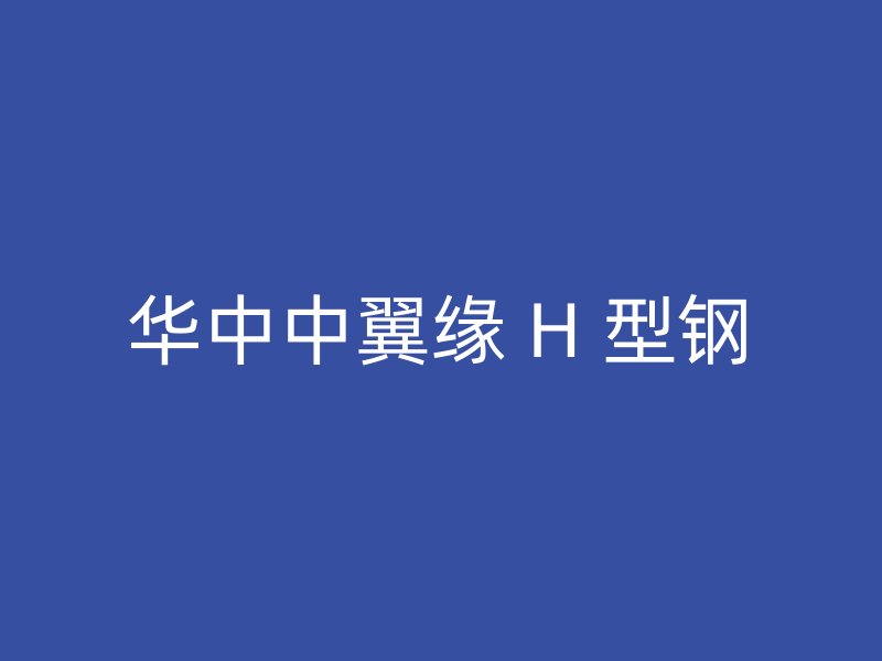 华中中翼缘 H 型钢